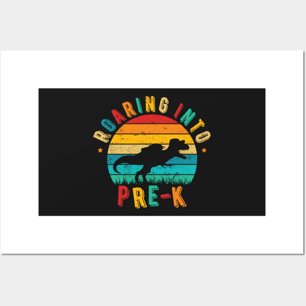 Roaring Into Pre-K Wall Art by ChicGraphix